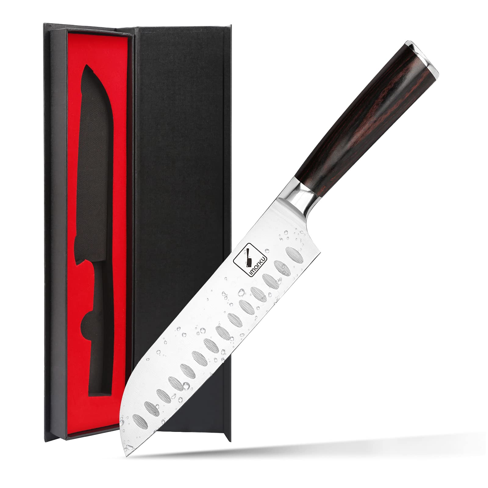 imarku  Chef Knife 7 Inch Kitchen Knife Ultra Sharp Santoku Knife - 7Cr17Mov Japanese Chefs Knife Kitchen Gadgets Best Gifts Kitchen Essentials