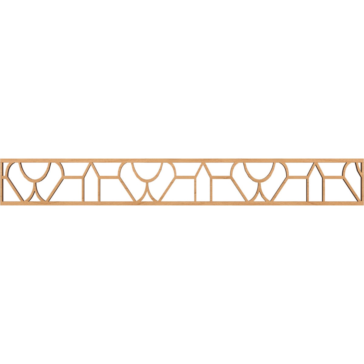 Ekena Millwork MLDB06X46WHIMA Whitechapel Fretwork Flat Trim 6-in x 3.86-ft Maple Brown Unfinished 2156837 Pierced Wall Panel Moulding