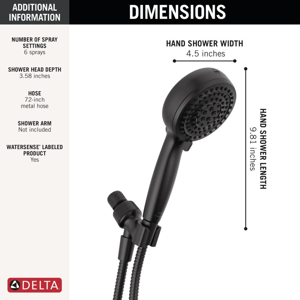 Delta 75720BL Fixed-Showerhead - View #4