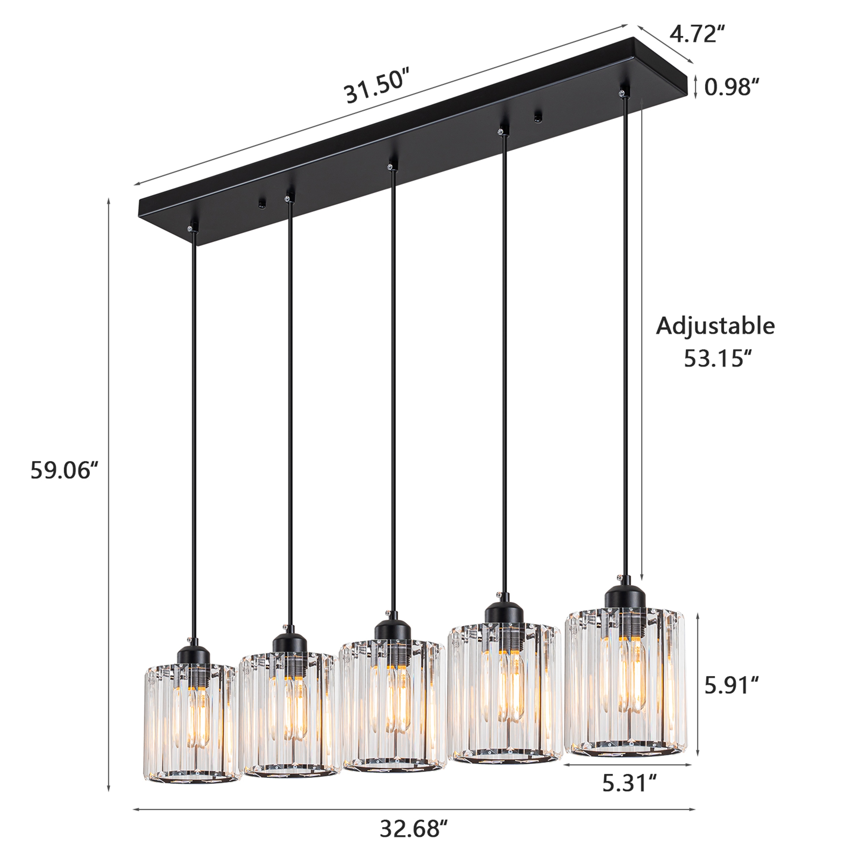 GoYeel ZP074BL05 Pendant-Lights - View #5