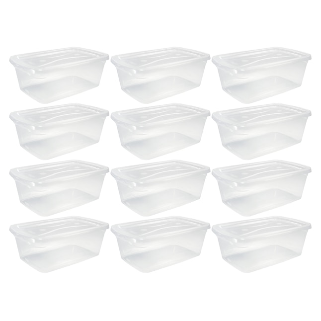 Rubbermaid 6-Pack Large 4-Gallons (16-Quart) Clear Weatherproof