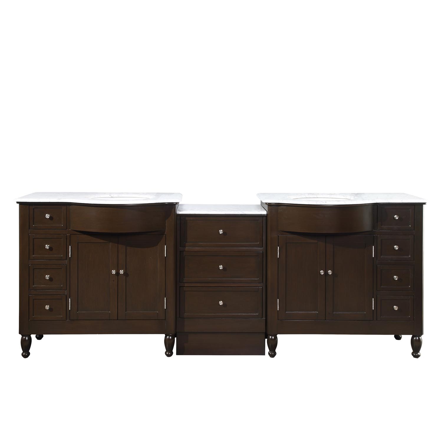 Silkroad Exclusive HYP-0902-WM-UWC-95 Bath-Vanity-Combo - View #7