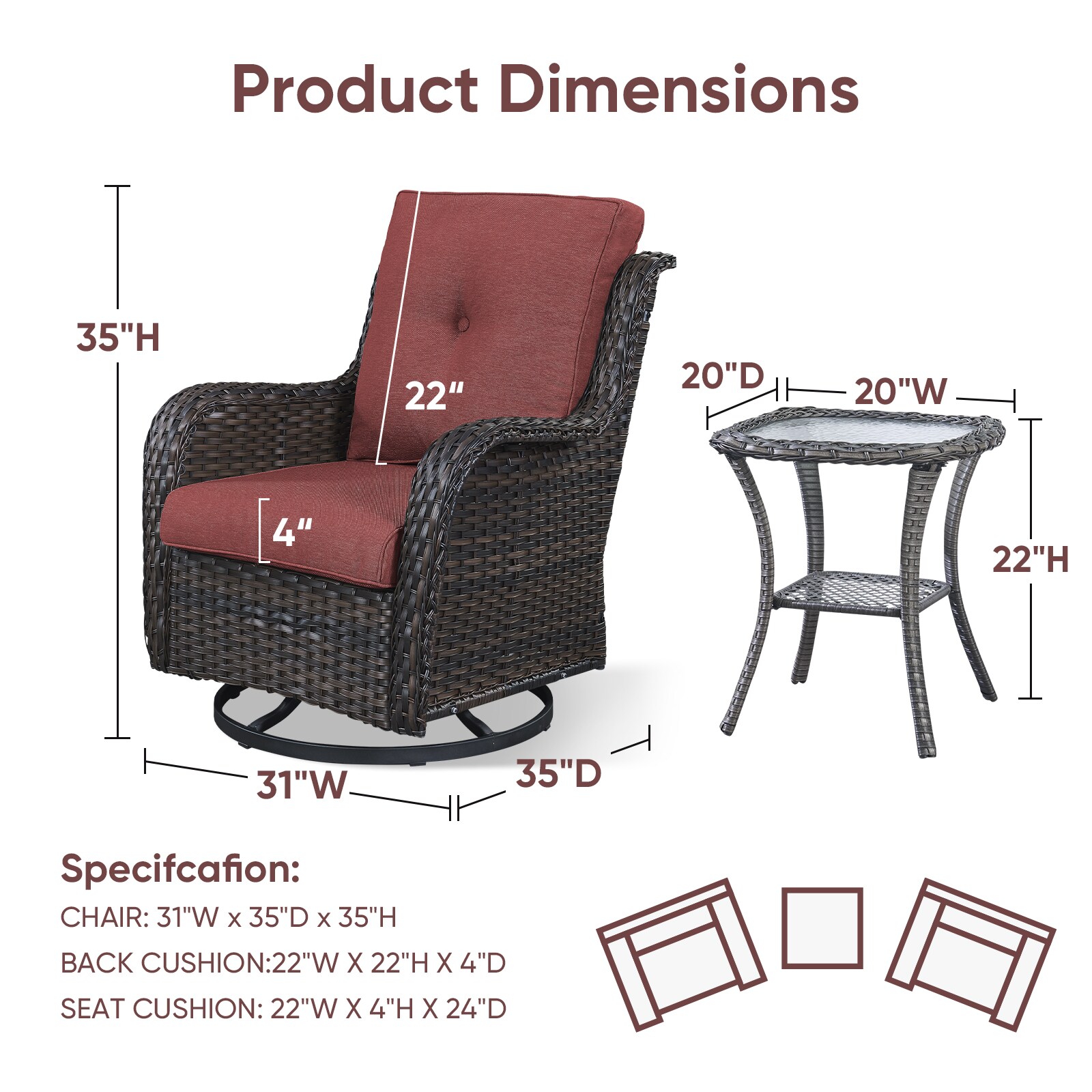  PA023-5 Patio-Chairs - View #8