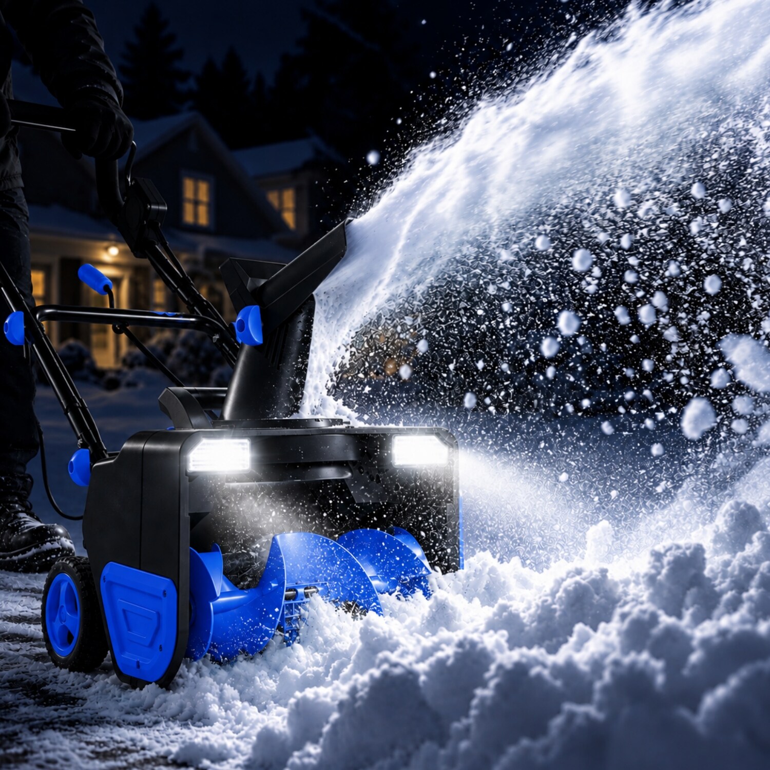 GAOMON 20-in Single-stage Push Corded Electric Snow Blower 26-ft Throw ...