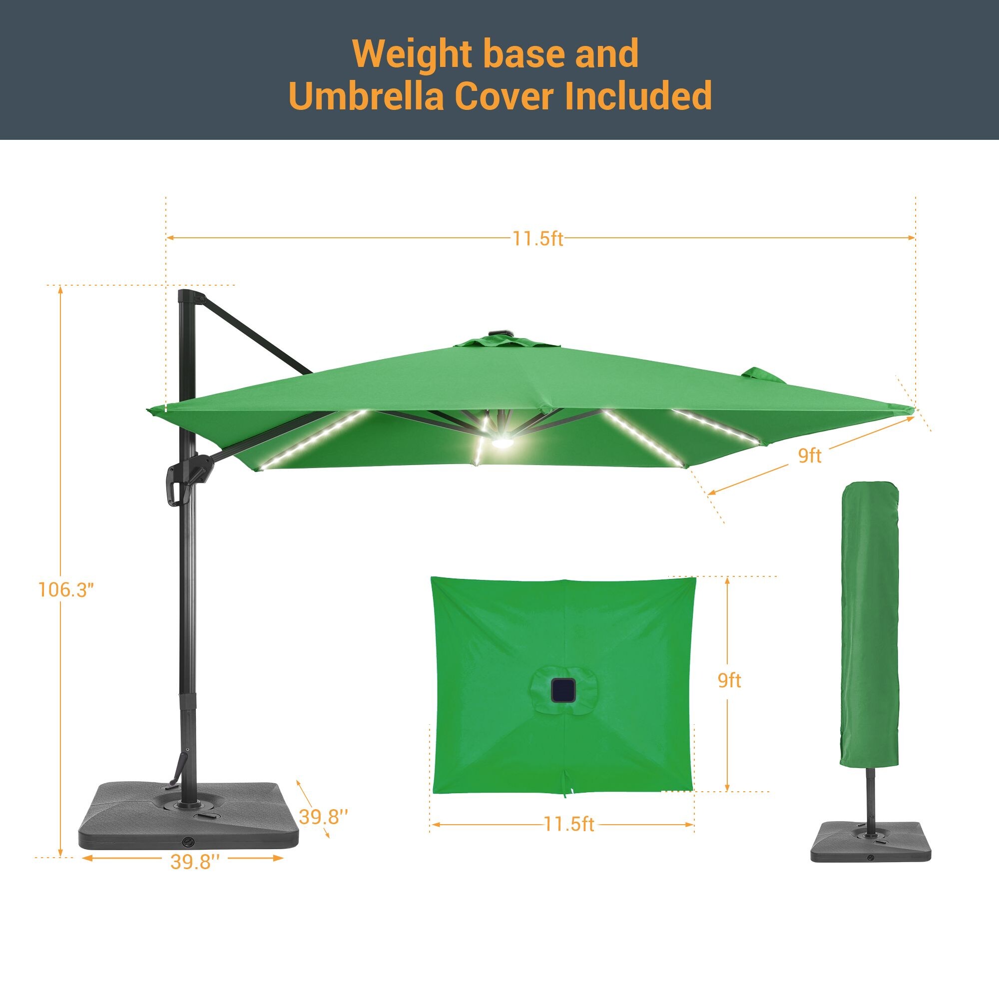 Sonkuki SD-ZD2735KG-LED Umbrellas-2 - View #2