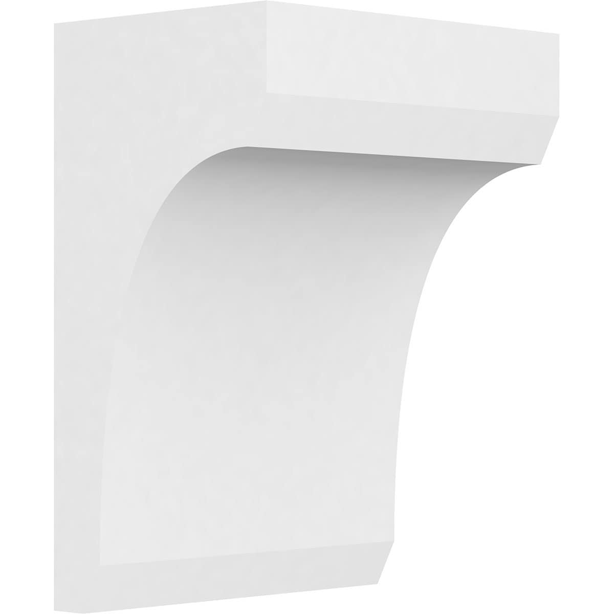 Ekena Millwork CORP07X05X10LGY 7-in x 5-in x 10-in Standard Legacy Unfinished White PVC Paintable Corbel