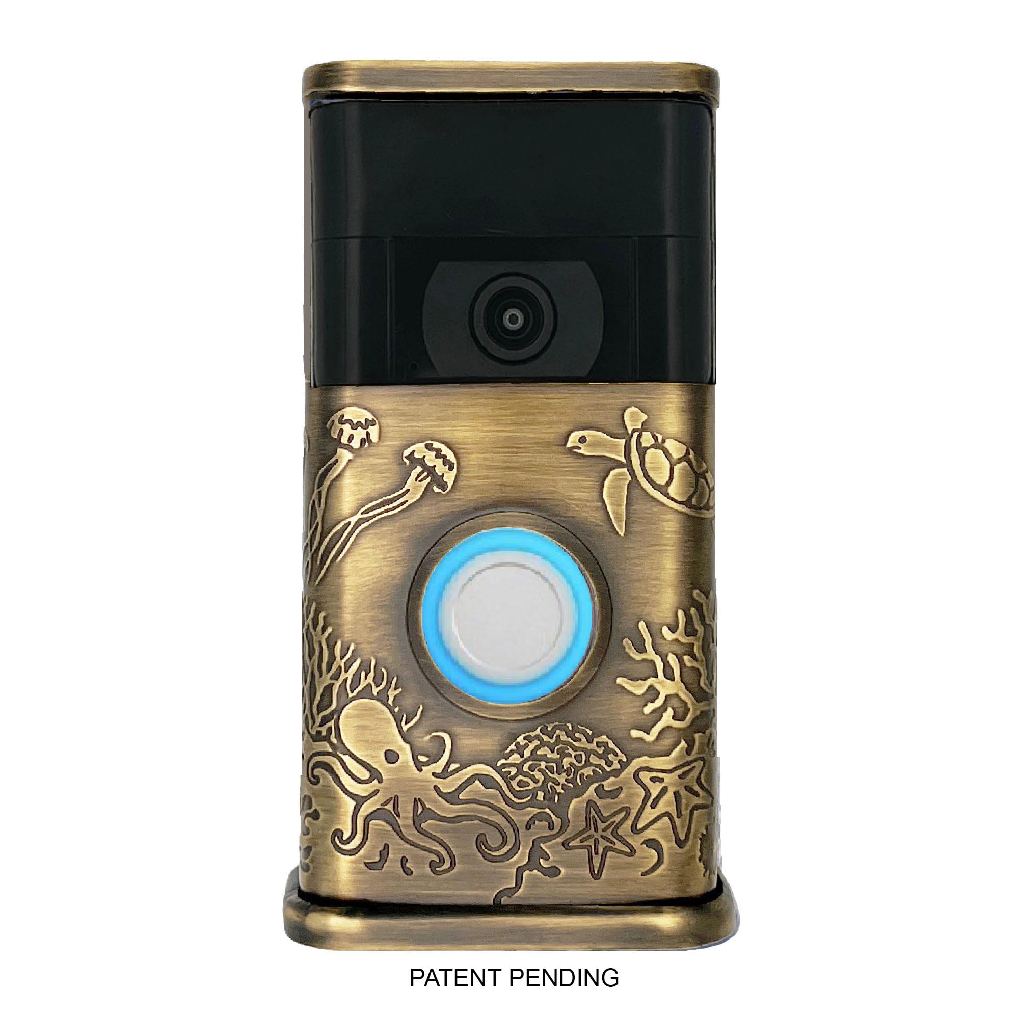 Michael Healy MHVR30062 Video Doorbell Decorative Covers (R3 Collection) Brown Doorbell skin