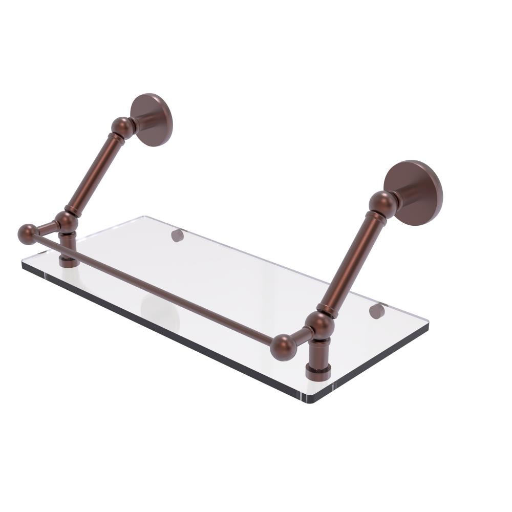 Allied Brass P1000-1-18-GAL-CA Prestige Skyline Antique Copper Wall mount Bathroom Shelf ( 18-in x 8-in x 8-in )