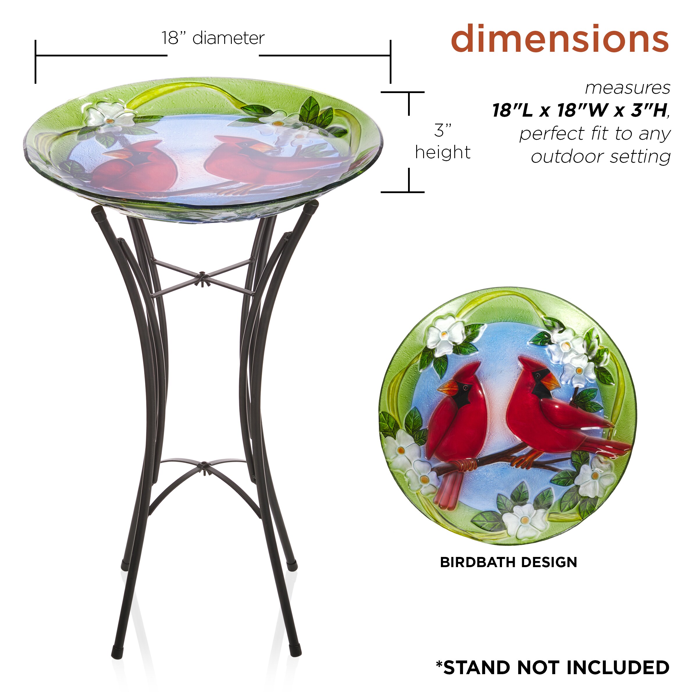 Alpine Corporation KPP608T-18 birdbaths - View #3