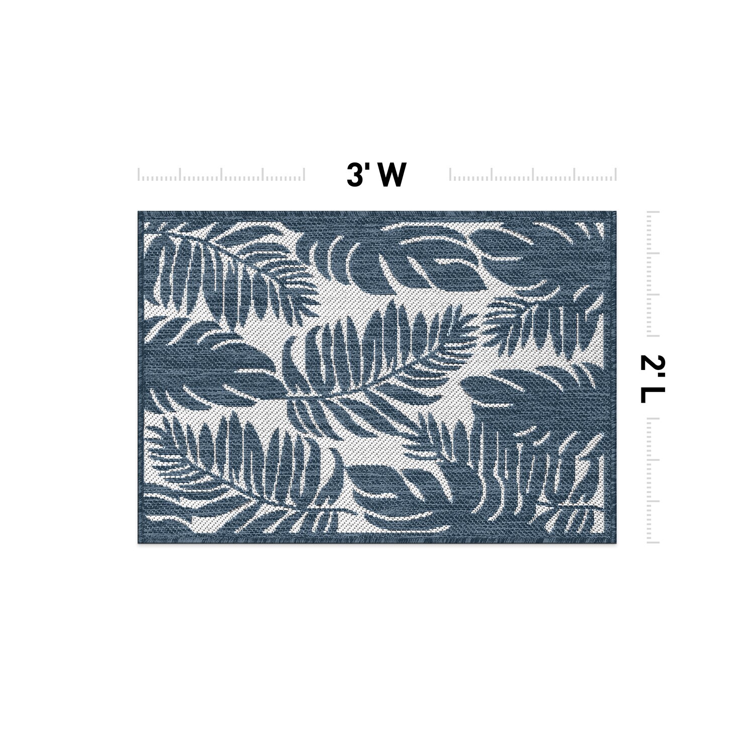 World Rug Gallery 113NAVY2X3 rugs - View #3