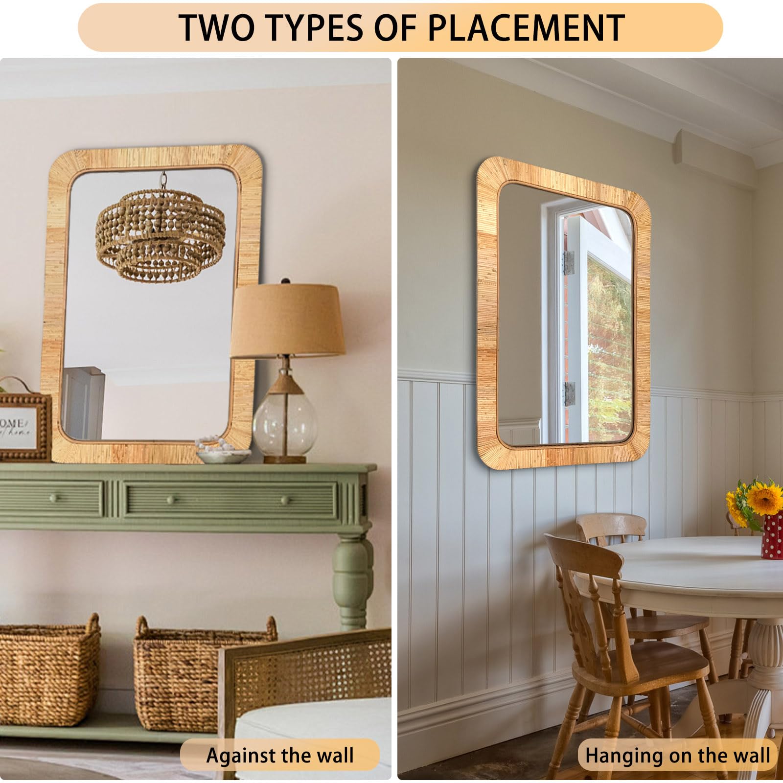 Aoibox LABU7K8Y Framed-Bath-Mirrors - View #4