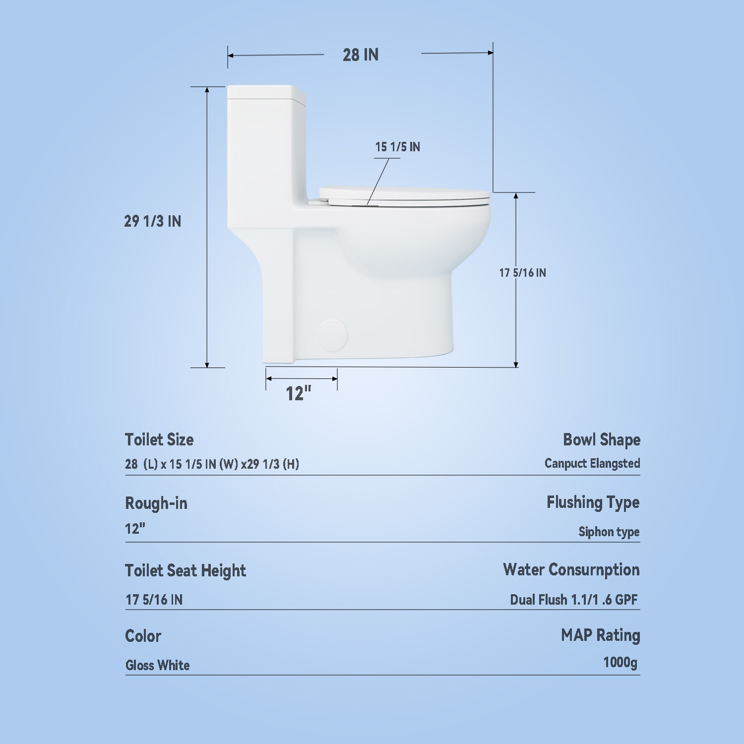 WELLFOR GTLGW-003 toilets - View #11