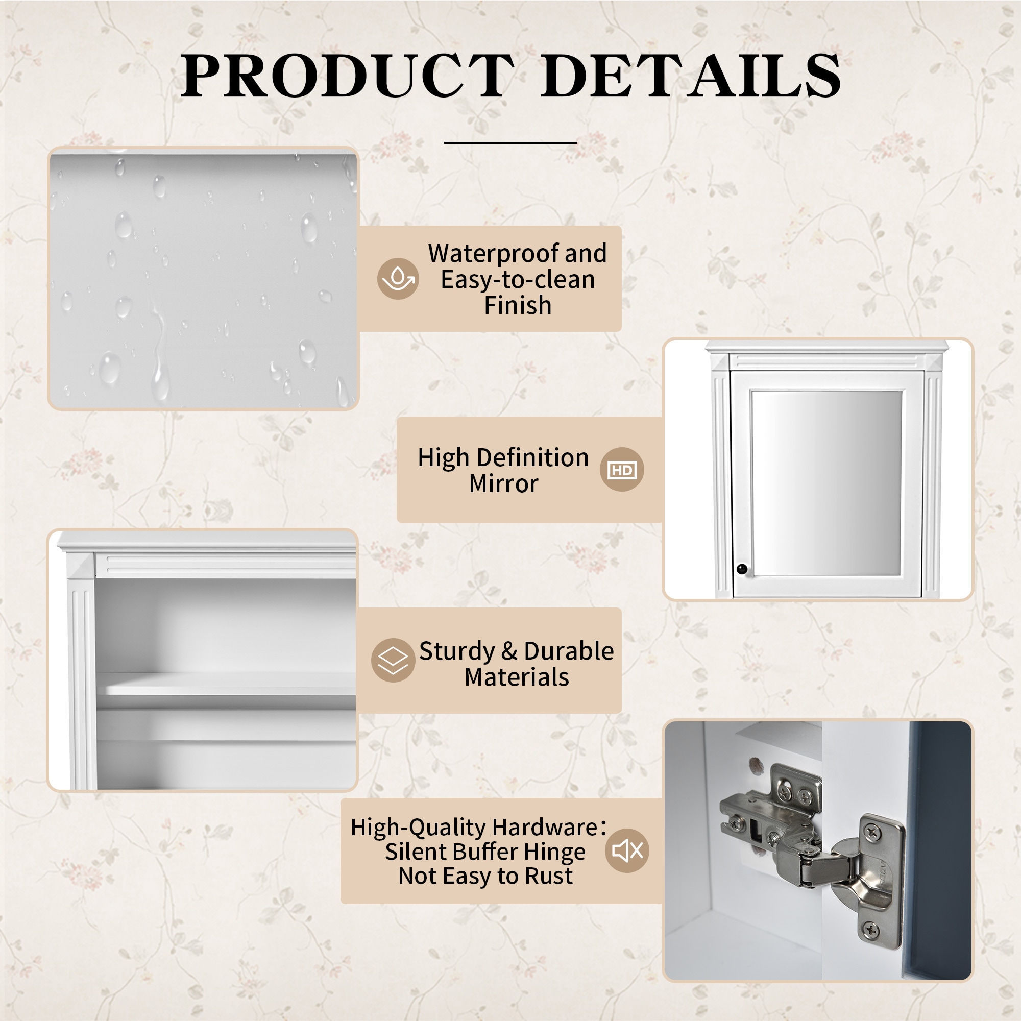Forclover DASE-P195492K Bathroom-Medicine-Cabinets - View #5