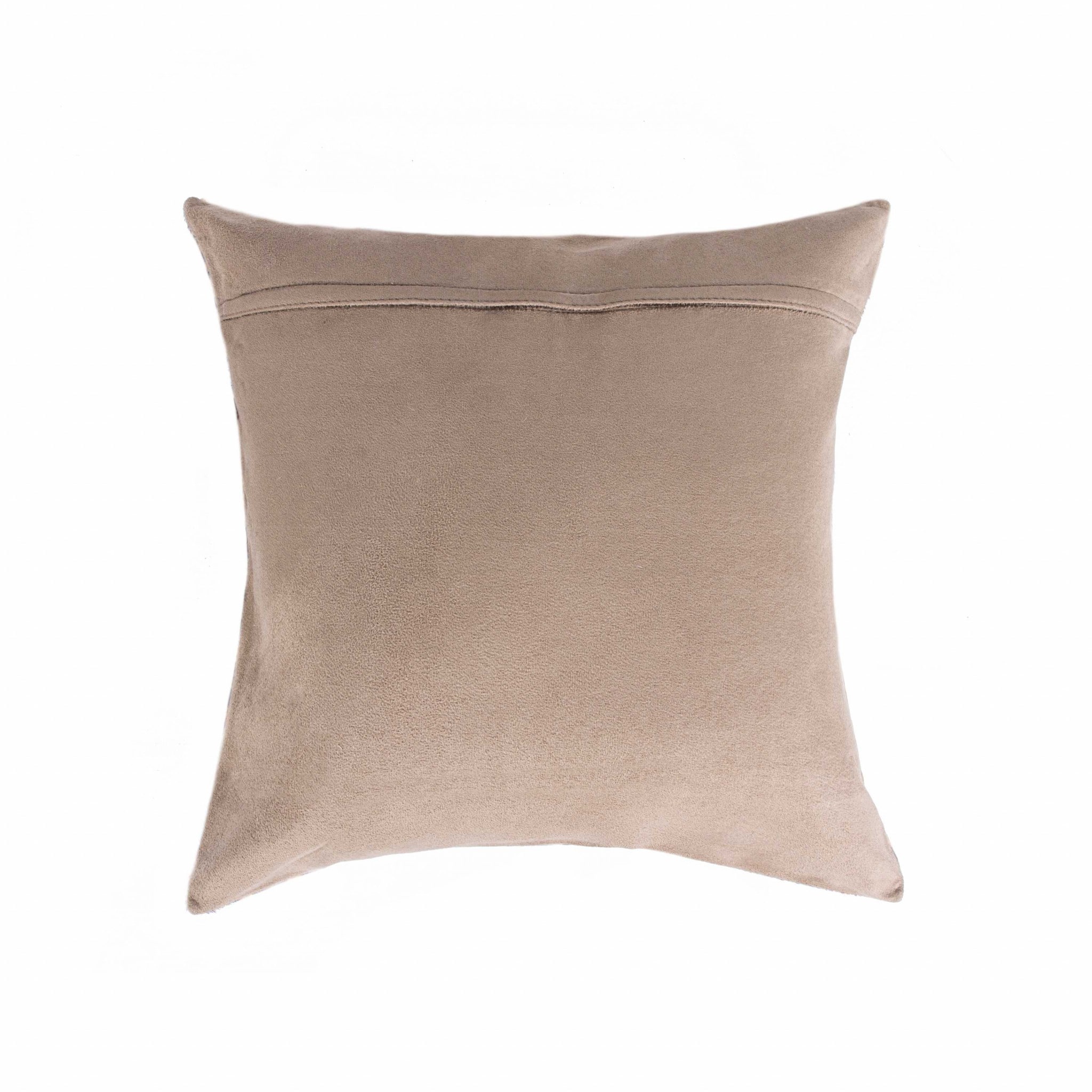 HomeRoots 316827 Josephine 18-in x 18-in Chocolate and White Indoor Decorative Pillow