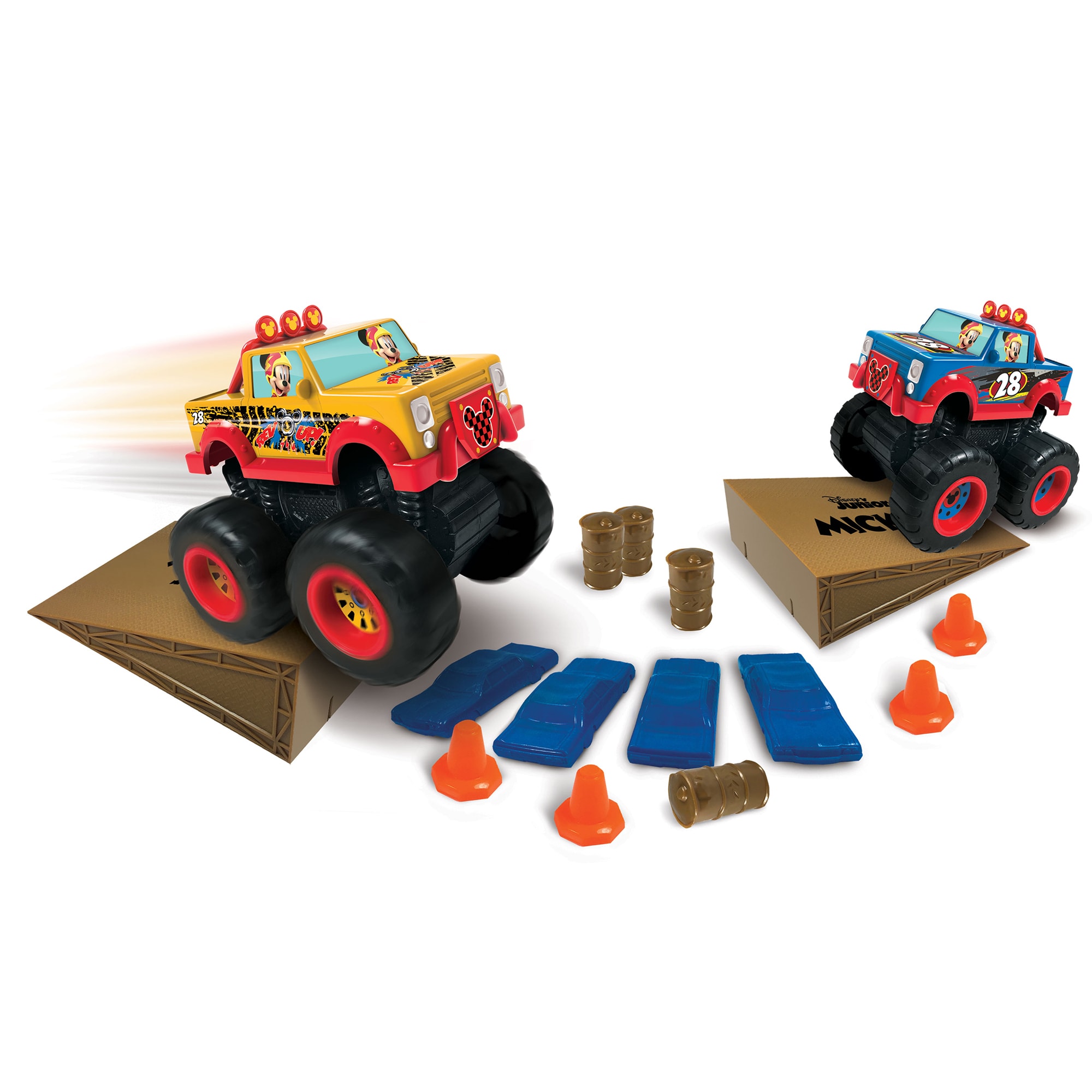 Disney Junior Mickey 18-Piece Off-Road Monster Truck Playset