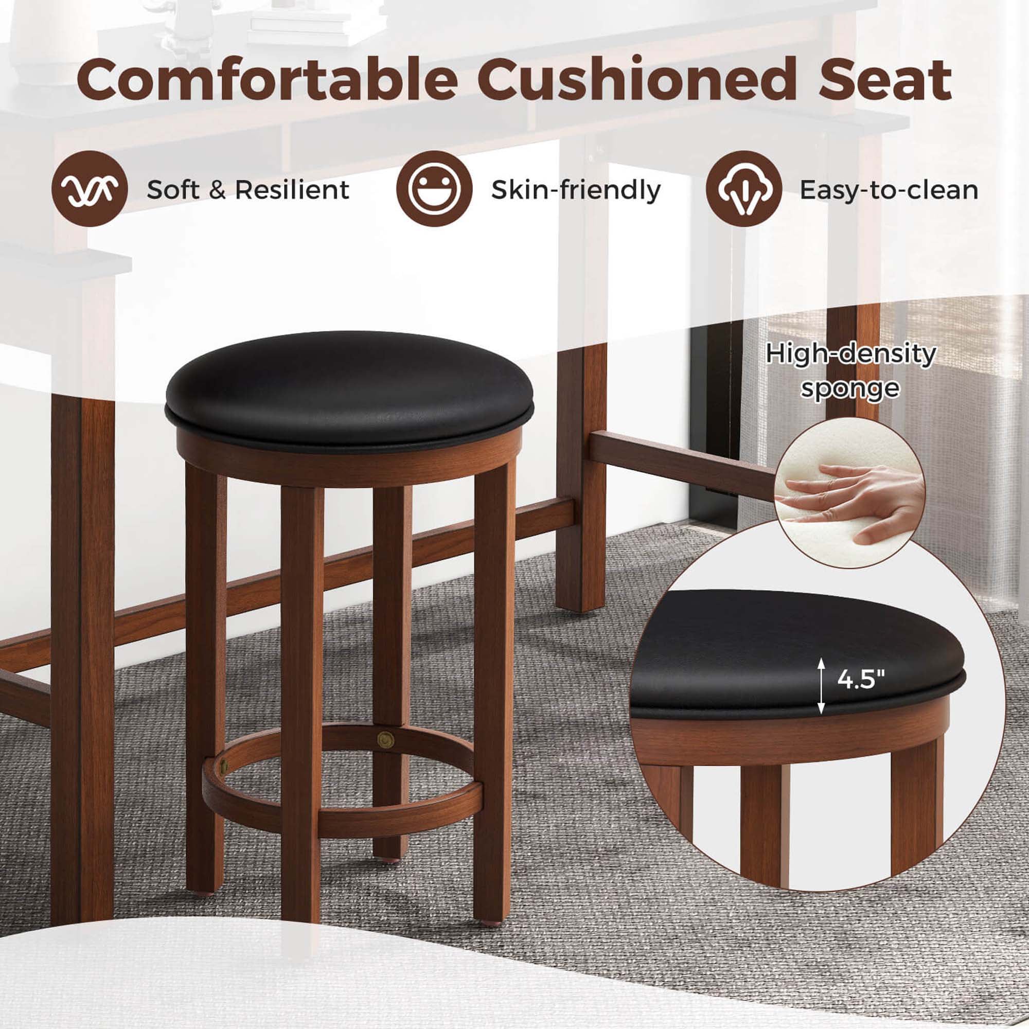 Costway HCST01887 stools - View #5