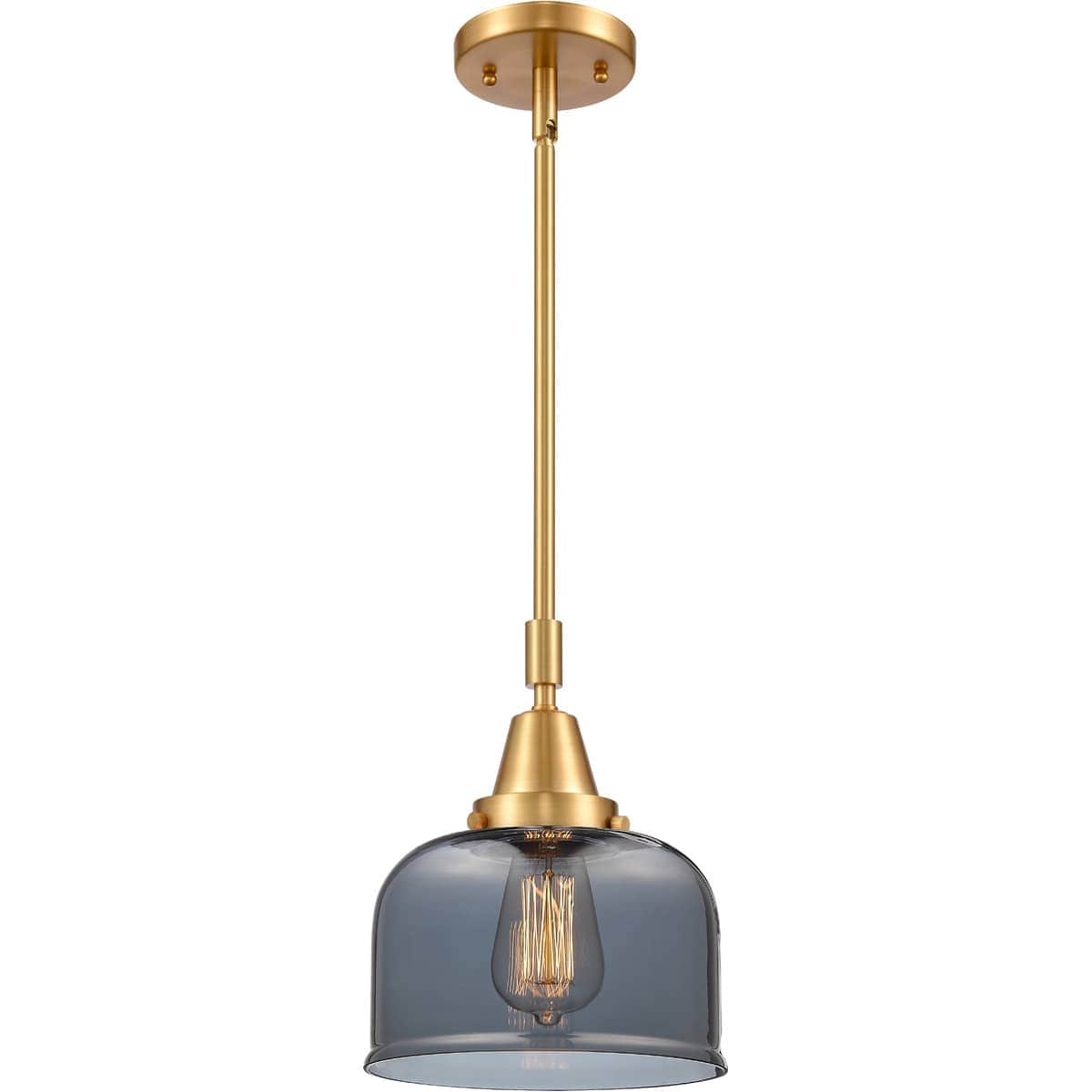 Innovations Lighting - 447-1S-SG-G73 Franklin Restoration Large Bell Mini Pendant Satin Gold