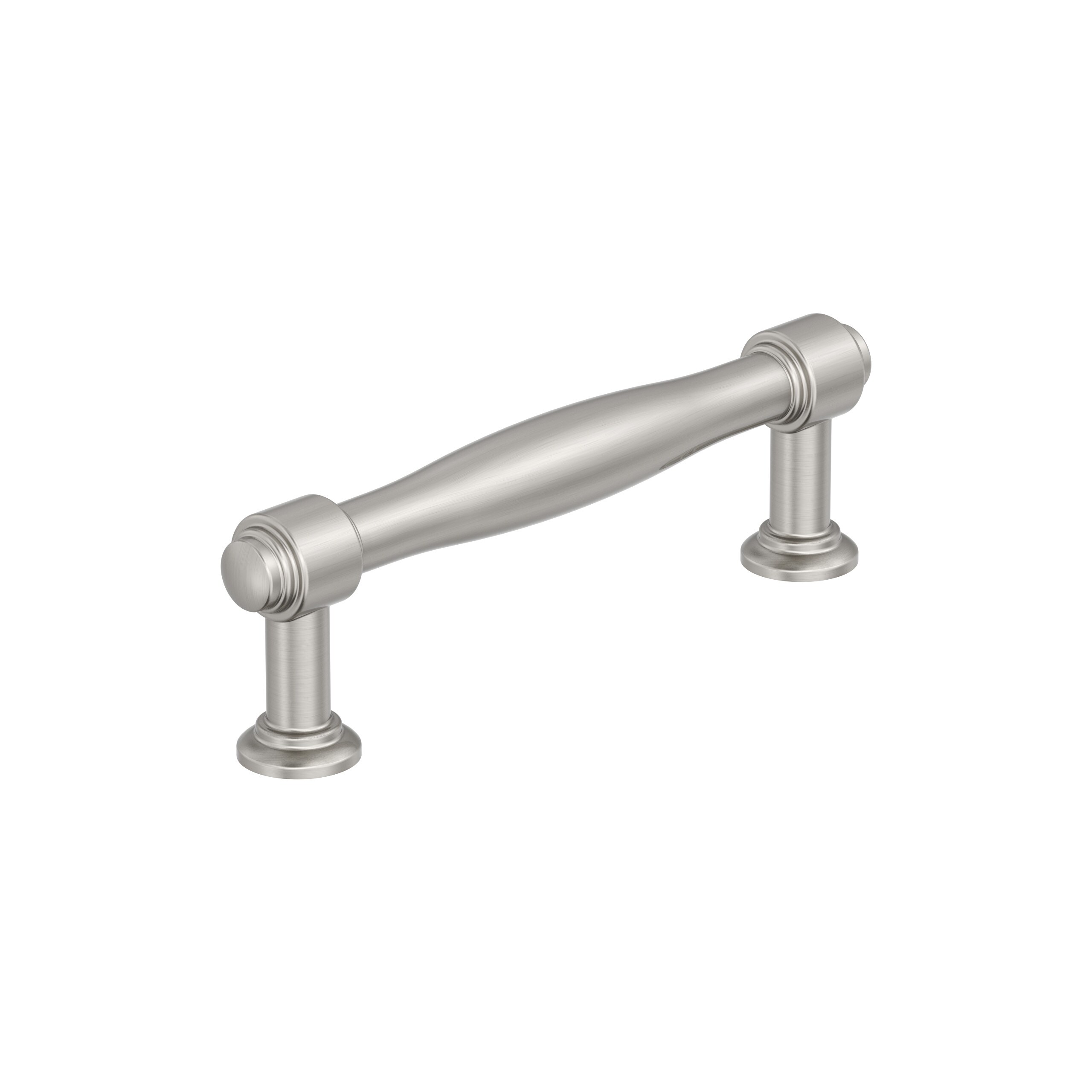Amerock BP37722G10 Enlivity 3-3/4-in , 96mm Center to Center Satin Nickel Cylindrical Bar Drawer Pulls