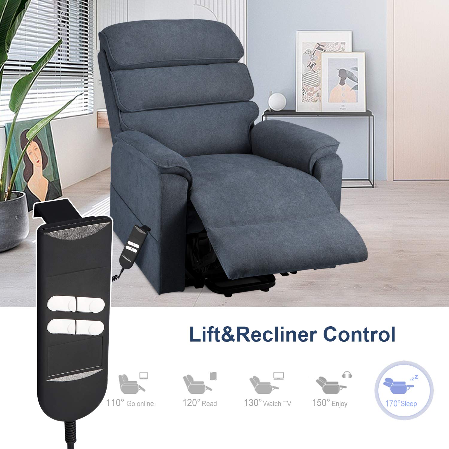AECOJOY 13036UBU-LS01 recliners - View #3