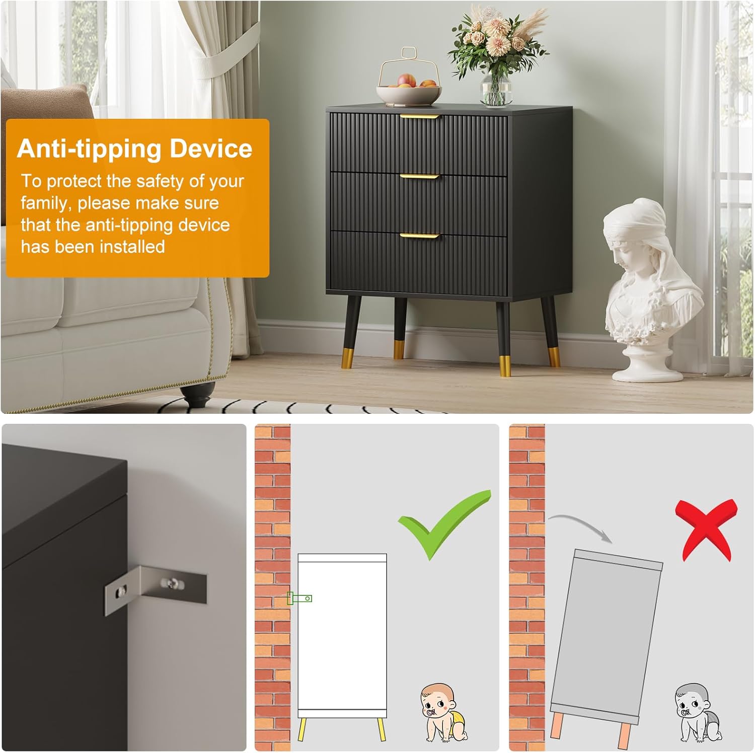 Qeetex D23PHO16NBIX8H dressers - View #4