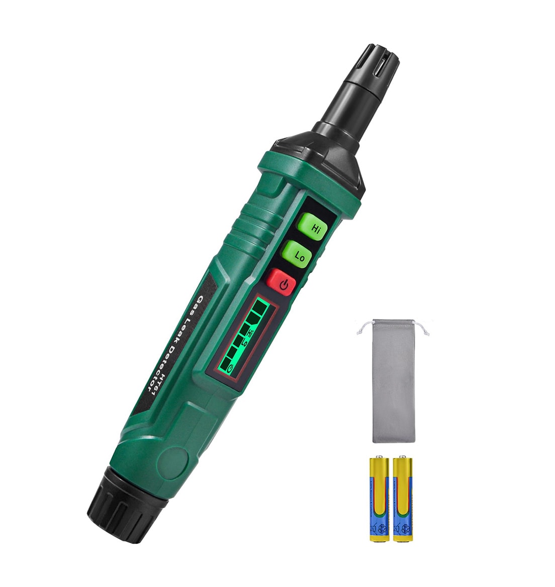 Misopily  Gas Leak Detector 1 Piece Detects Propane Methane Natural Gas Audible Visual Alarm LCD Display Pen Style Portable for Home RV Shop