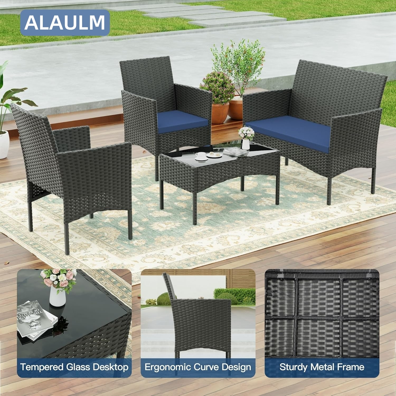 ALAULM LS-630-SJT-NAVY Patio-Conversation-Sets - View #5