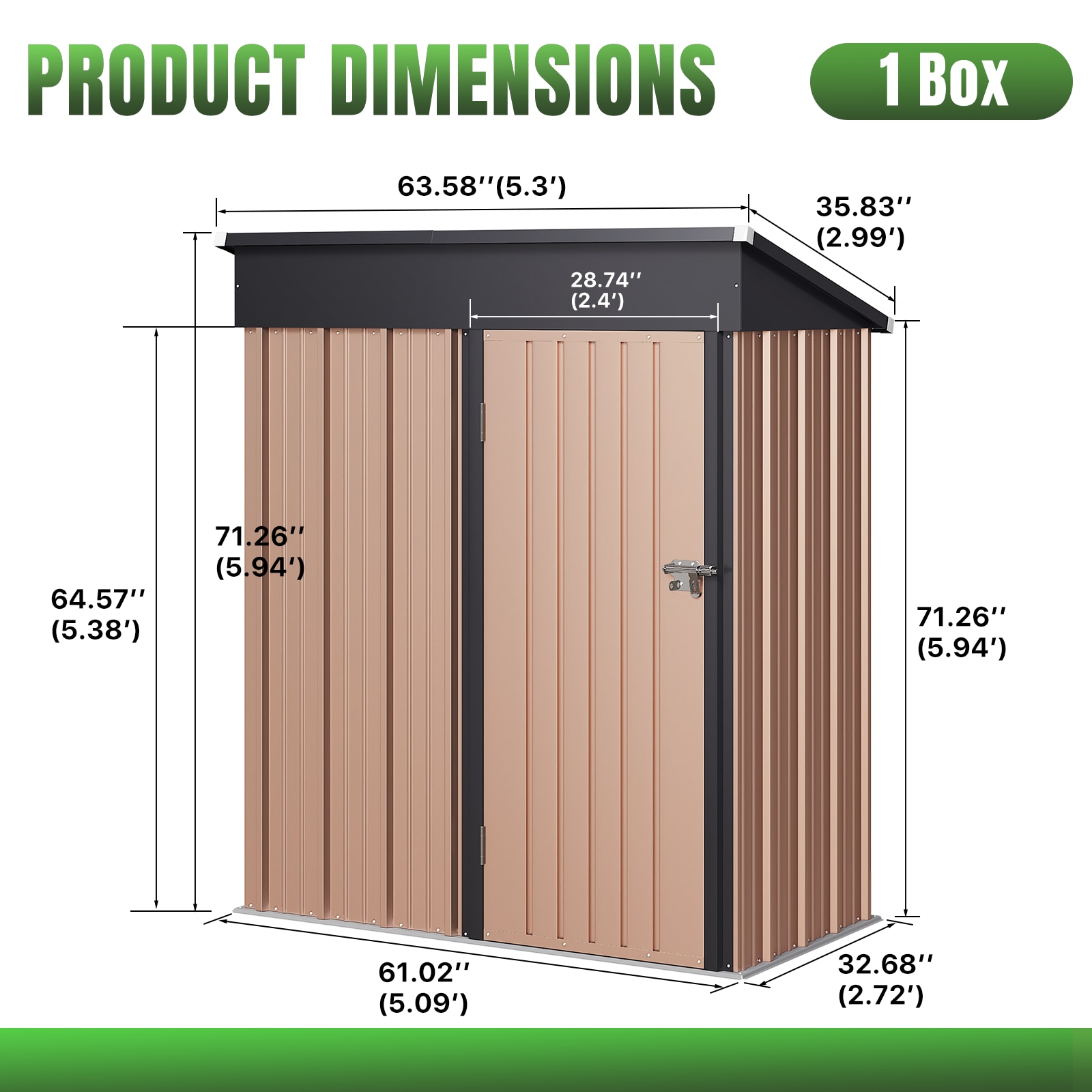 AOXUN AX-42632R Metal-Storage-Buildings-Sheds - View #6