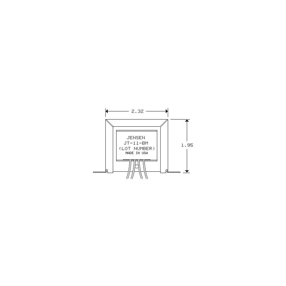  TCNCD299342 Jensen Transformers JT-11-BMCF Line Output Audio Transformer