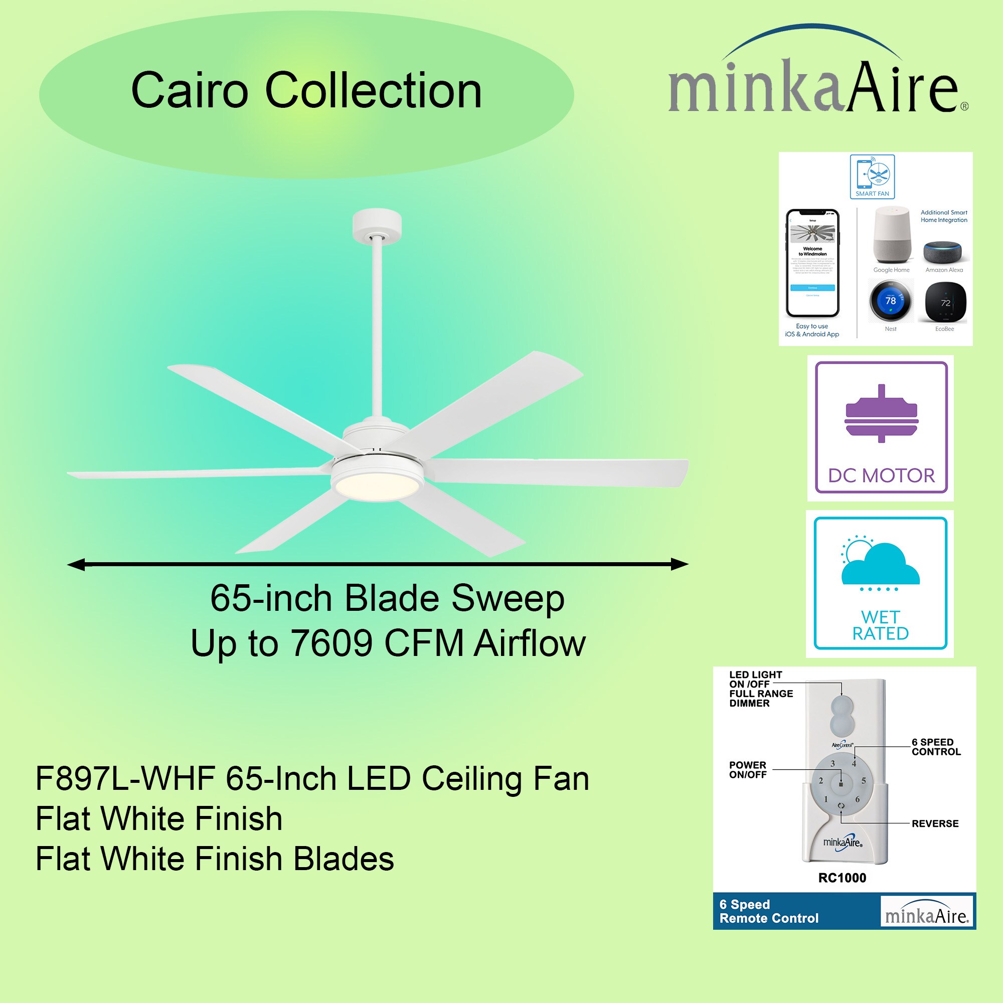 Minka Aire F897L-WHF Ceiling-Fans - View #5