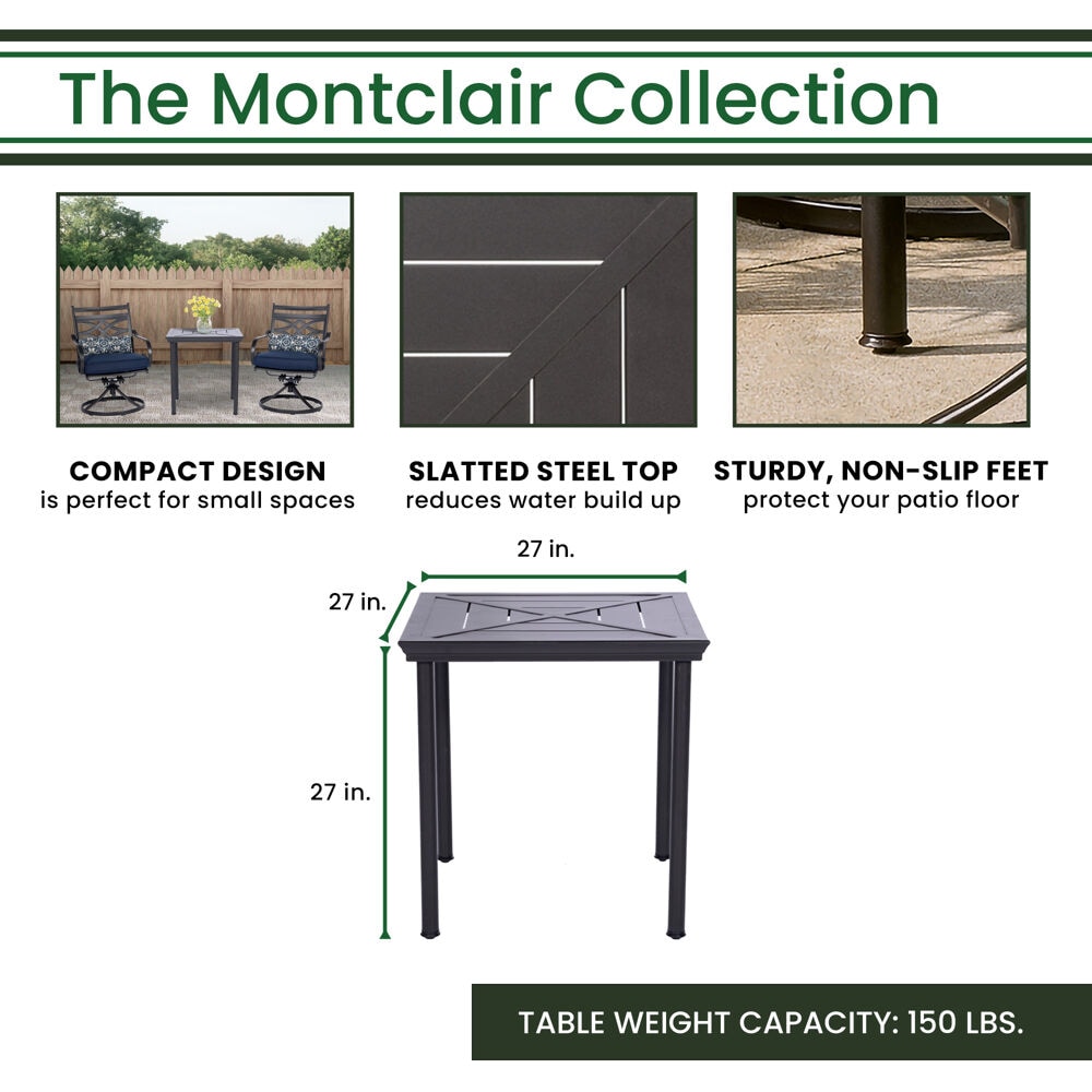 Hanover MCLRDN3PCSW2-NVY Patio-Dining-Sets - View #2