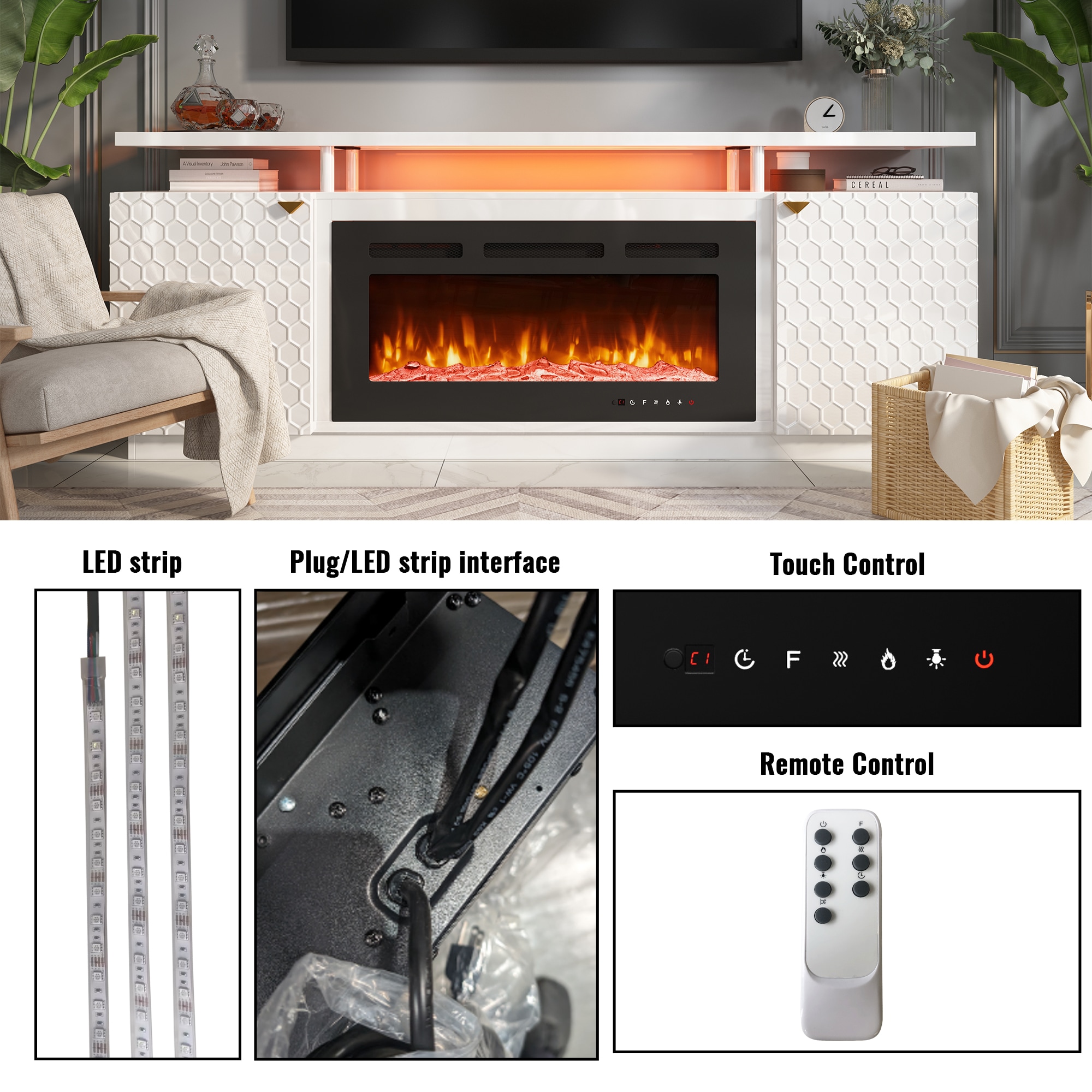 Clihome CL-IF1336TV1DD Electric-Fireplaces - View #10