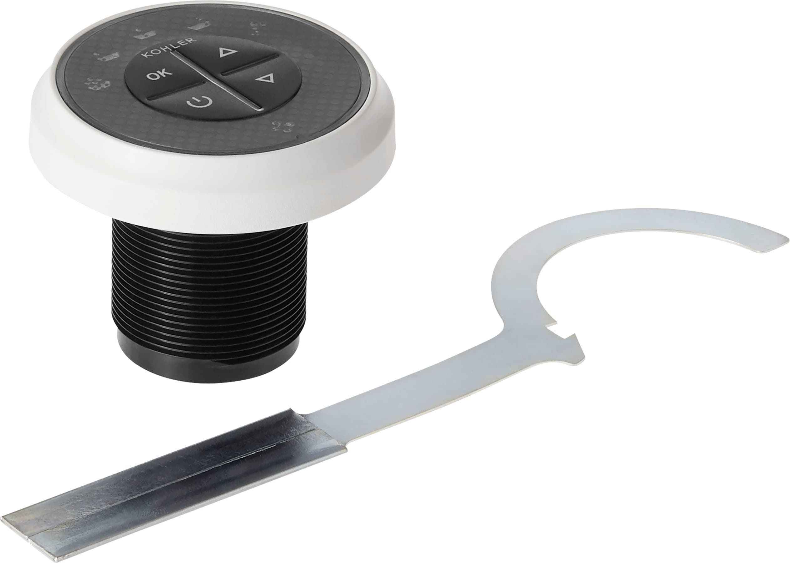 KOHLER White Whirlpool Tub Keypad Trim in the Bathtub Parts department