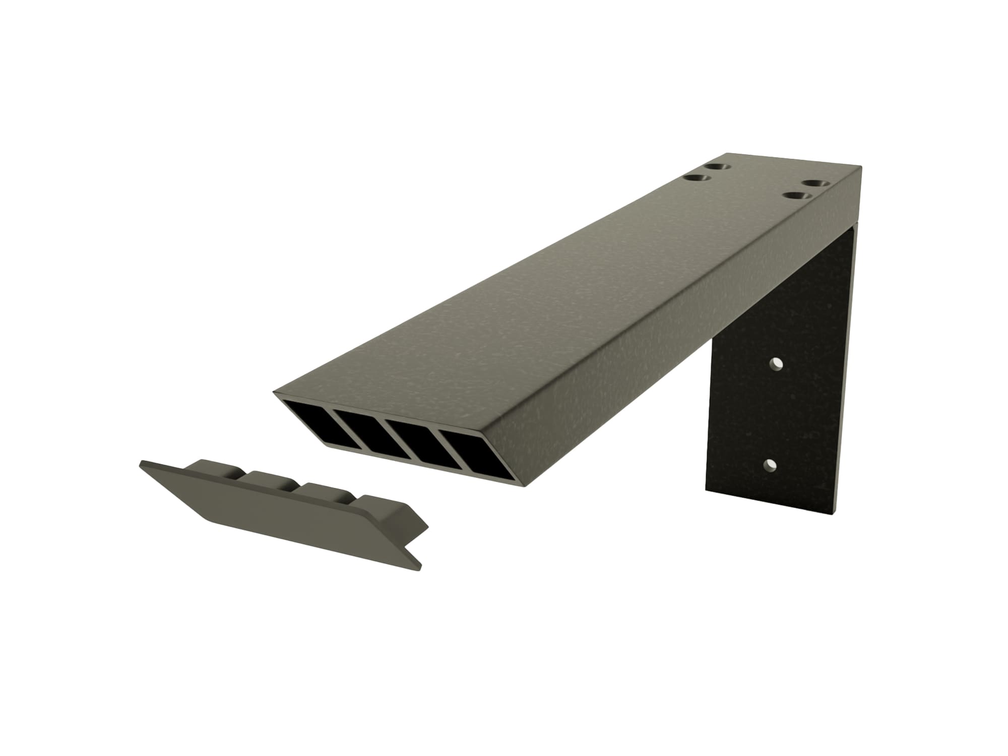 The Original Granite Bracket ILB-28 28-in L x 2.5-in W x 1-in D Heavy Duty Floating shelf bracket