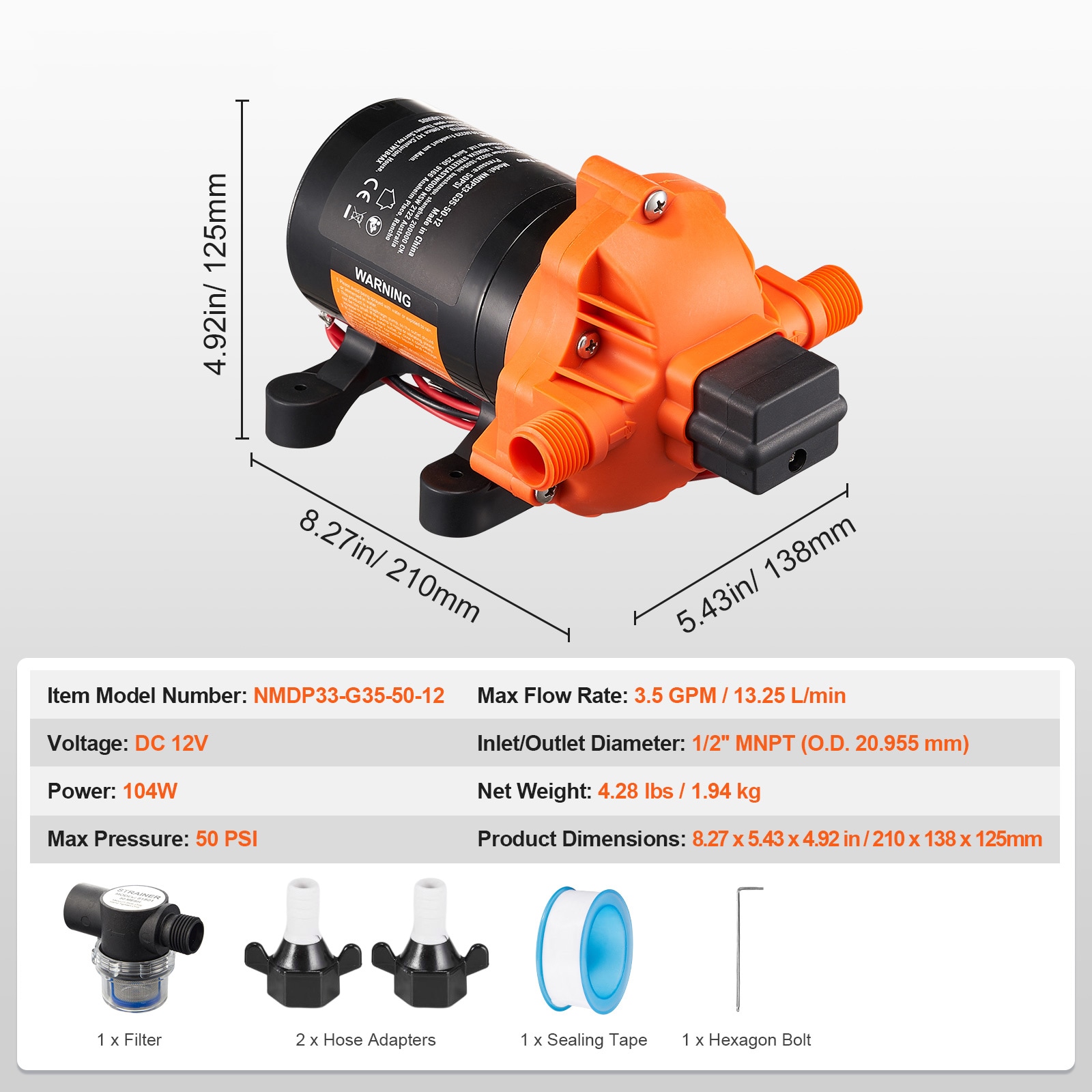 VEVOR SC12VYYSB3Q306434V9 Pw-Pump-And-Kits - View #7