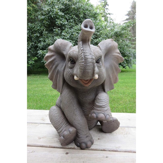 Hi-Line Gift 15.5-in H x 11-in W Gray Animal Garden Statue in the Garden  Statues department at Lowes.com