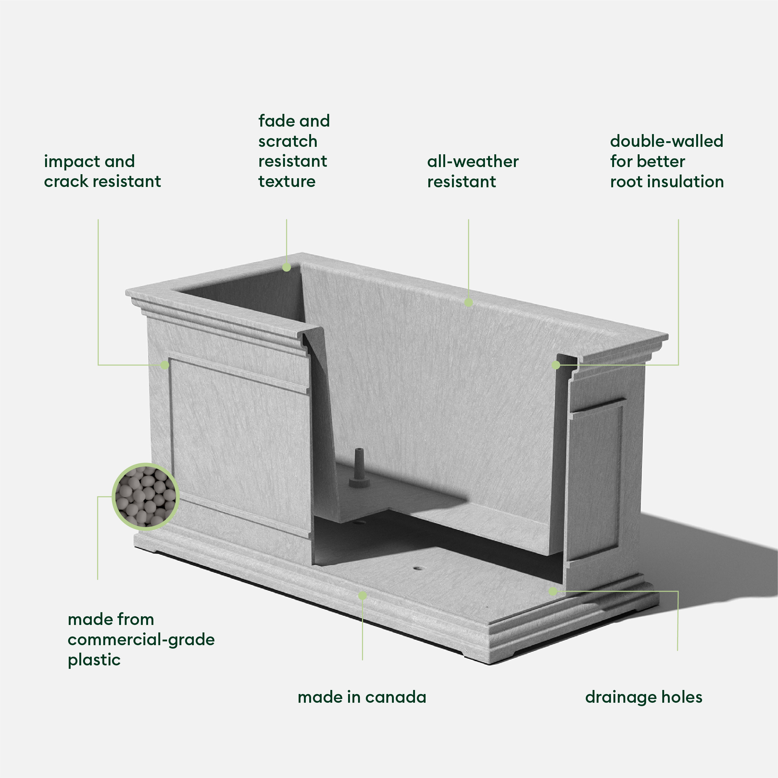 Veradek BXVLG33G Planter-Window-Box - View #2