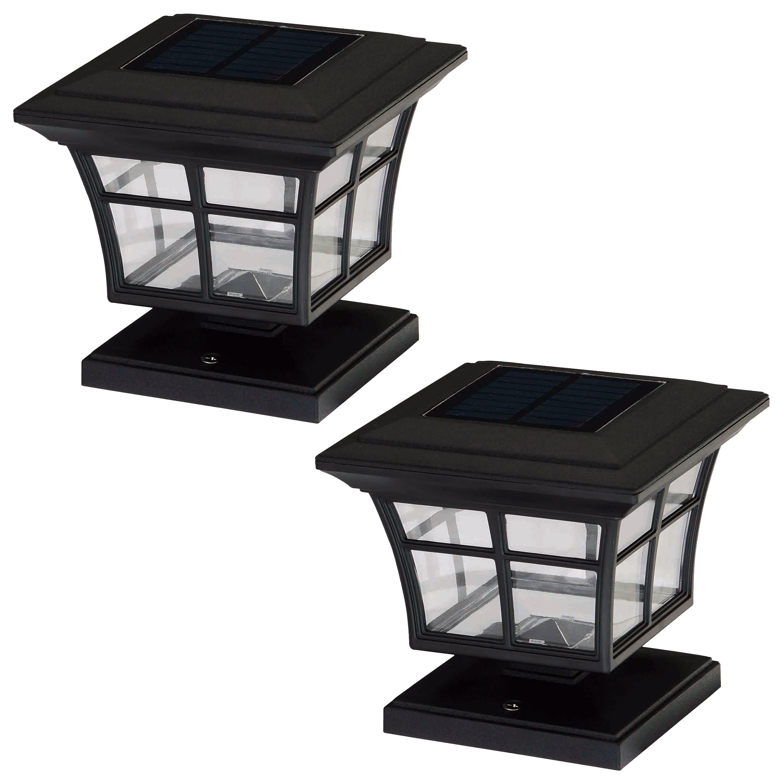 Portfolio 2-Pack 14-Lumen Black Solar LED Outdoor Path Light Kit (3000 ...