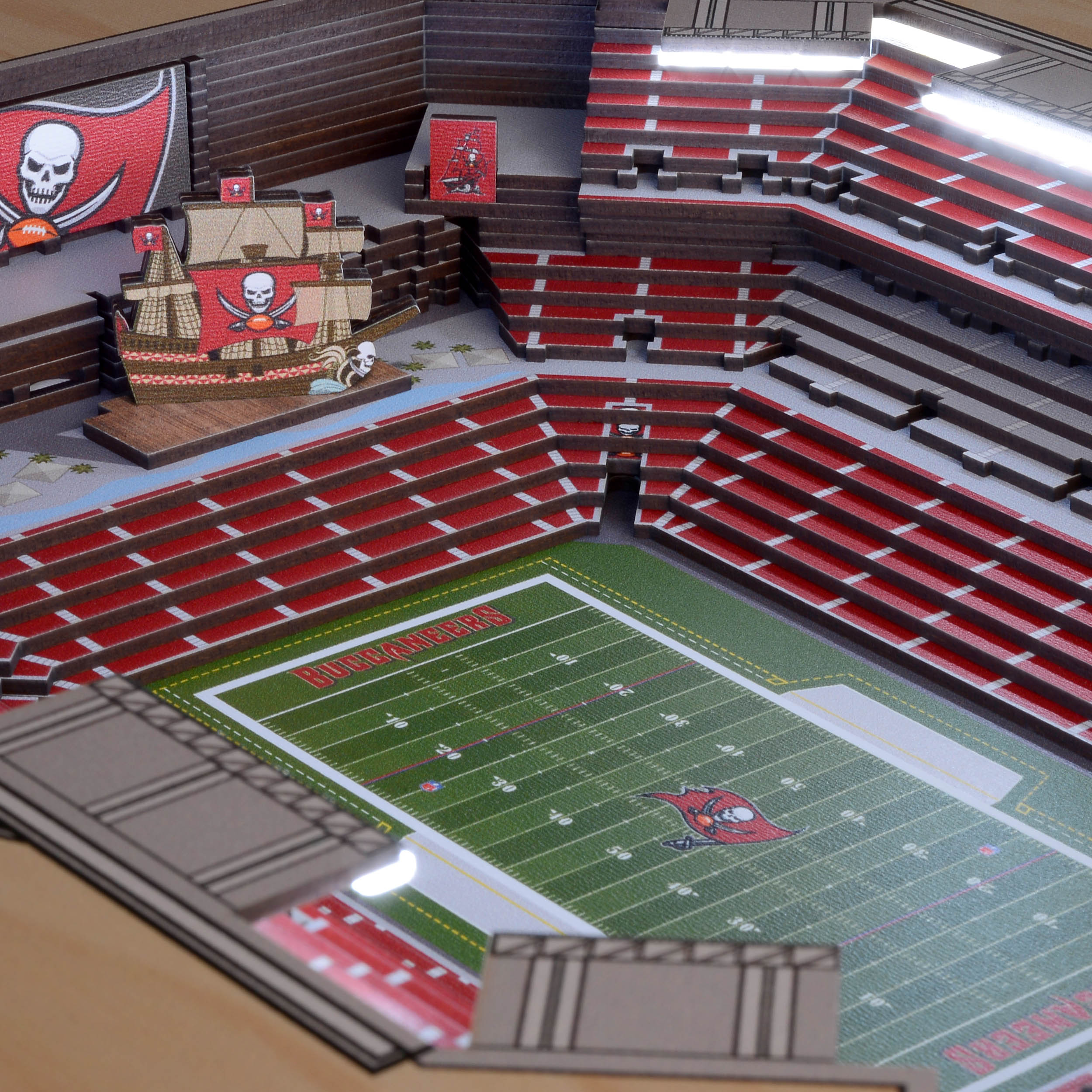 NFL Tampa Bay Buccaneers 5-Layer StadiumViews 3D Wall Art