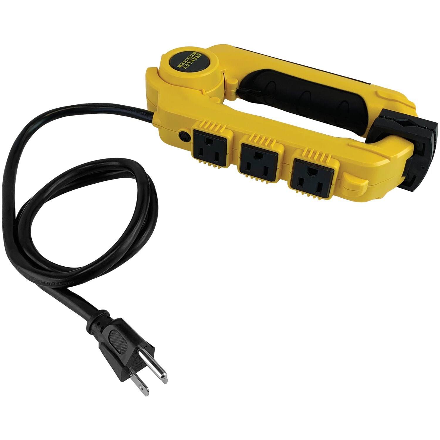 Stanley 3-Outlet Indoor Yellow Power Strip at