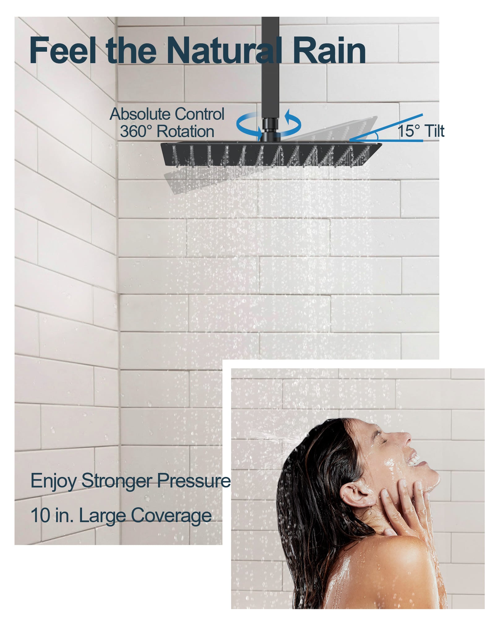 GRANDJOY SGF10GJ-66-BN12 Showerhead-Bar-Panels - View #6