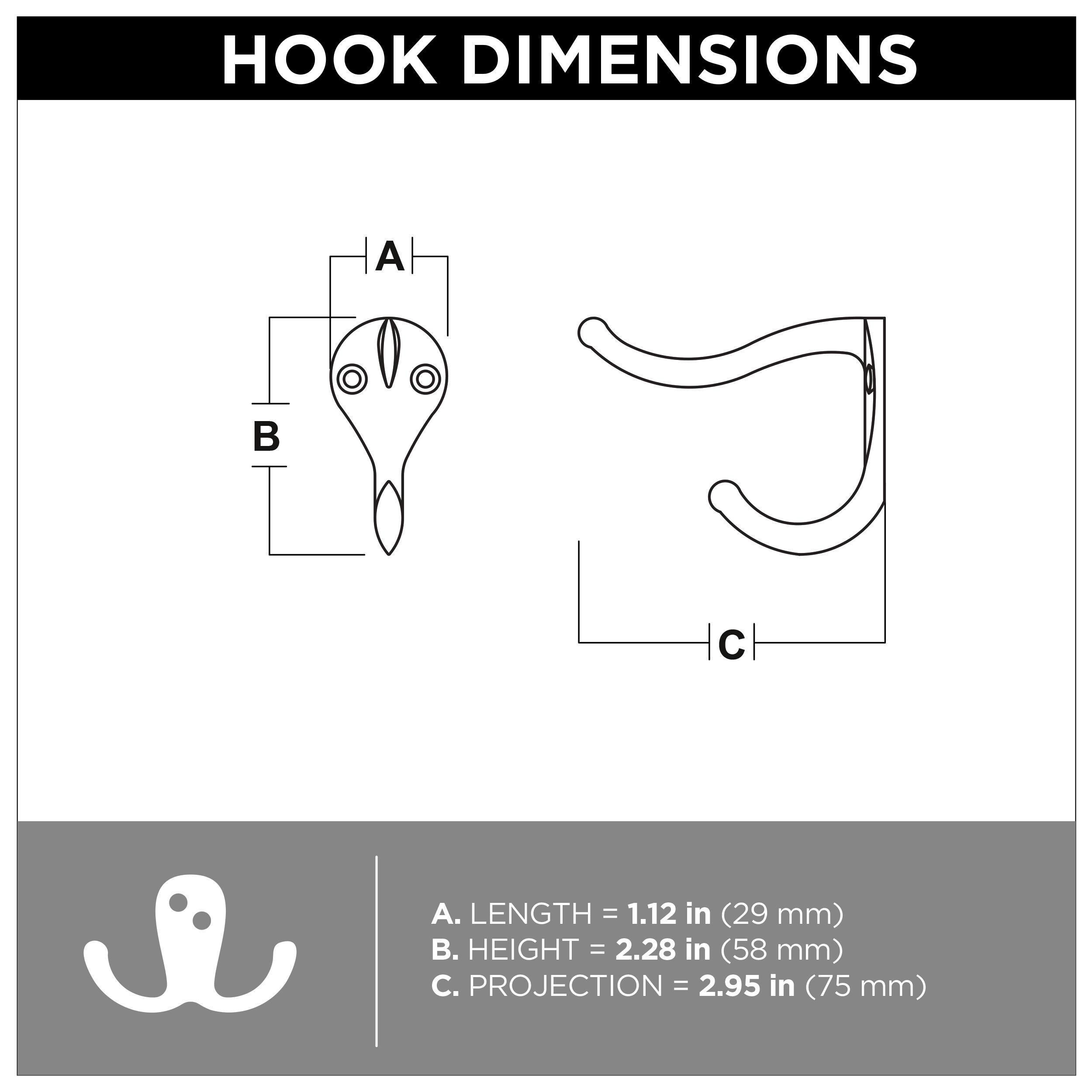 Brainerd B59303G-SN-C Decorative-Wall-Hooks - View #2
