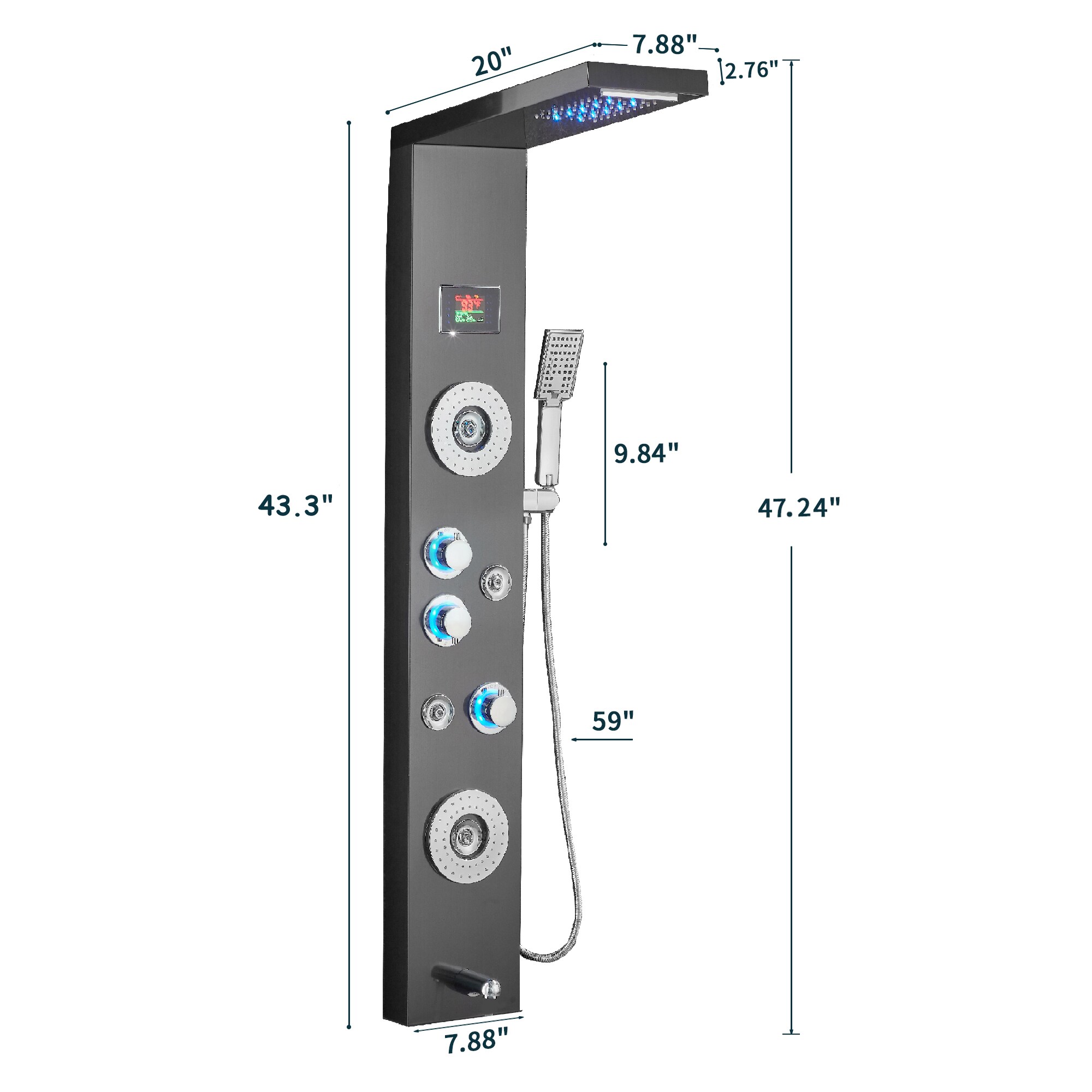 FURUISI LL4502304B-S Showerhead-Bar-Panels - View #11