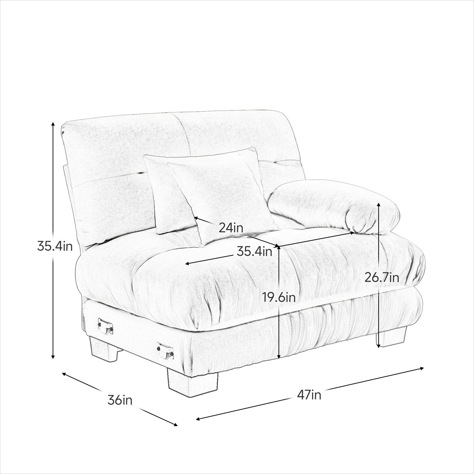 SunJet 8OLK4PDUF9AN Sofas-Loveseats - View #7