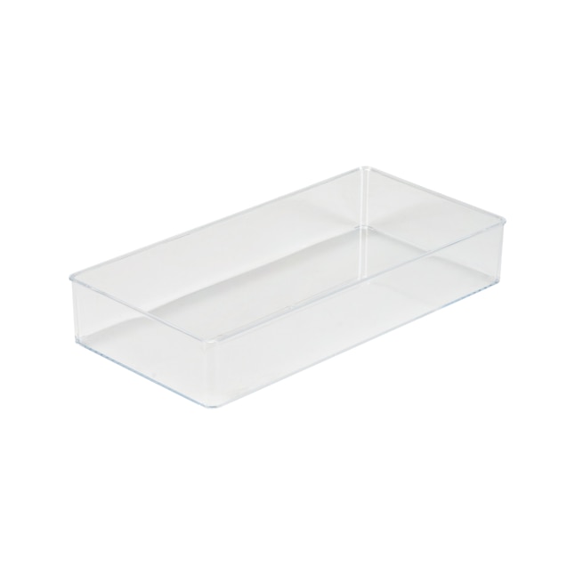 Simplify 12-in x 6-in Clear Plastic Drawer Divider in the Drawer