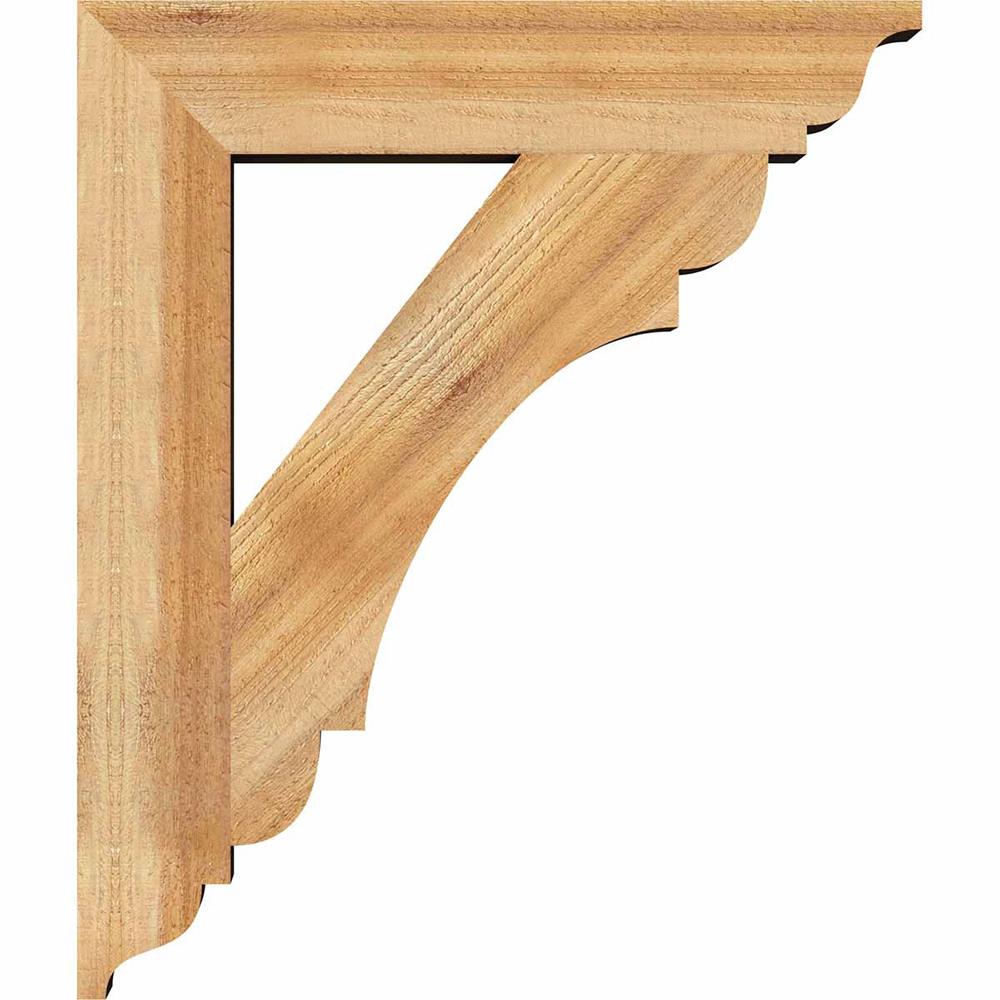 Ekena Millwork BKT04X22X26OLY01RWR Exterior-Brackets-Braces - View #3