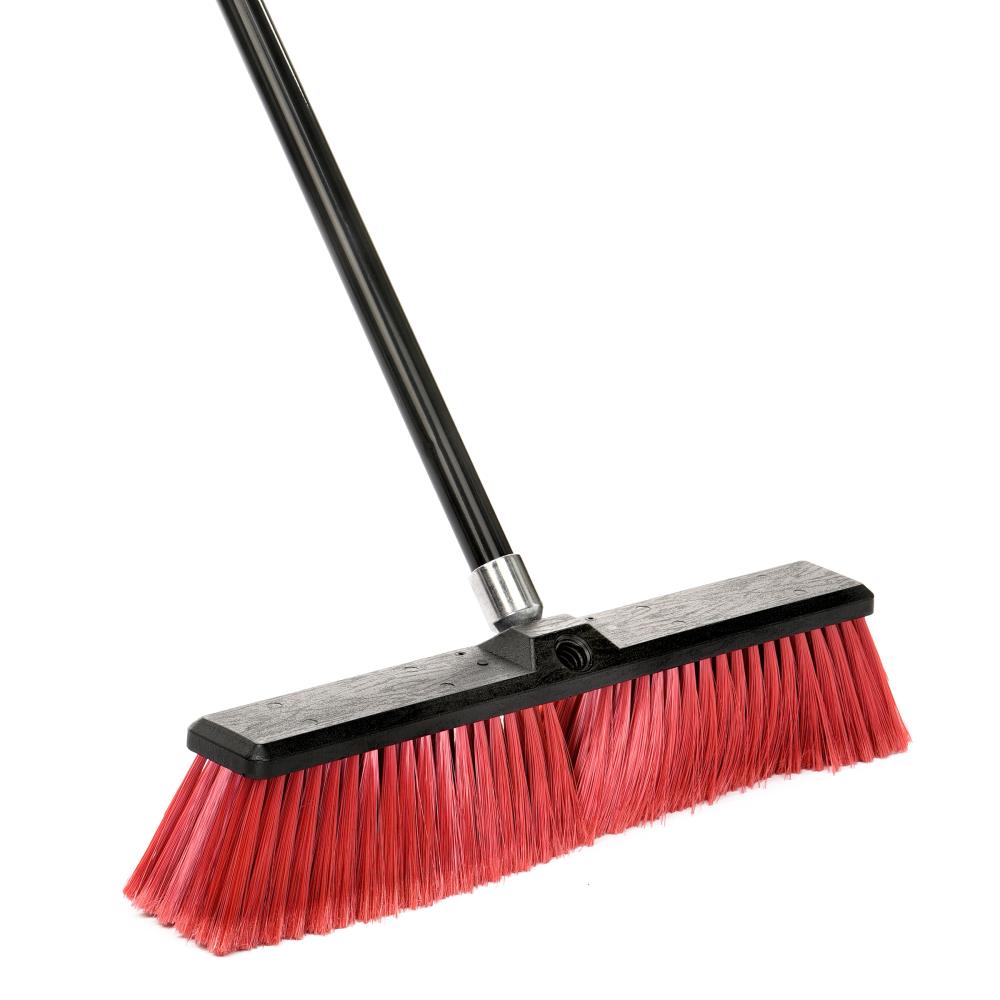 Alpine Industries 460-18-2 18-in Poly Fiber Push to Center Push Broom