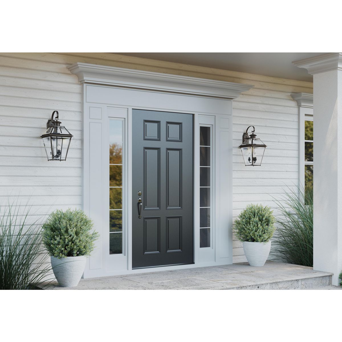 Elegant Antique Bronze Outdoor Wall Lantern with Beveled Glass