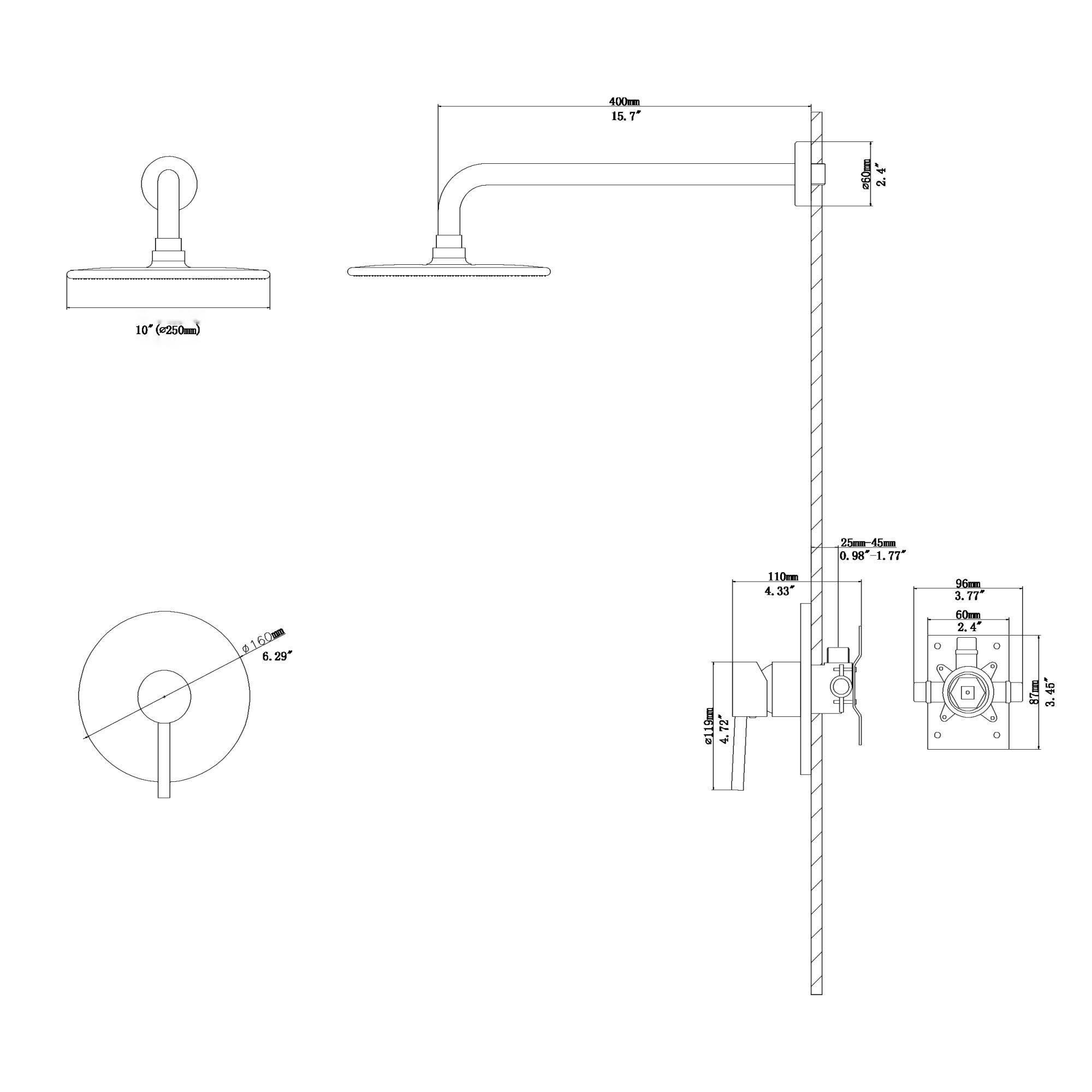 CASAINC CA-LD-36668 Showerhead-Bar-Panels - View #6