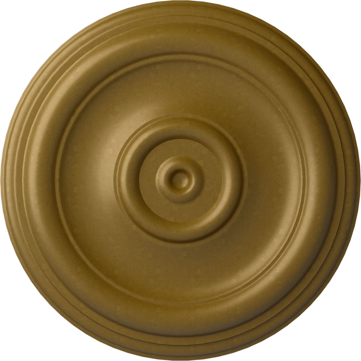 Ekena Millwork CM12TRGLS Traditional 12-in W x 12-in L Painted Gold Polyurethane Whole Ceiling Medallion
