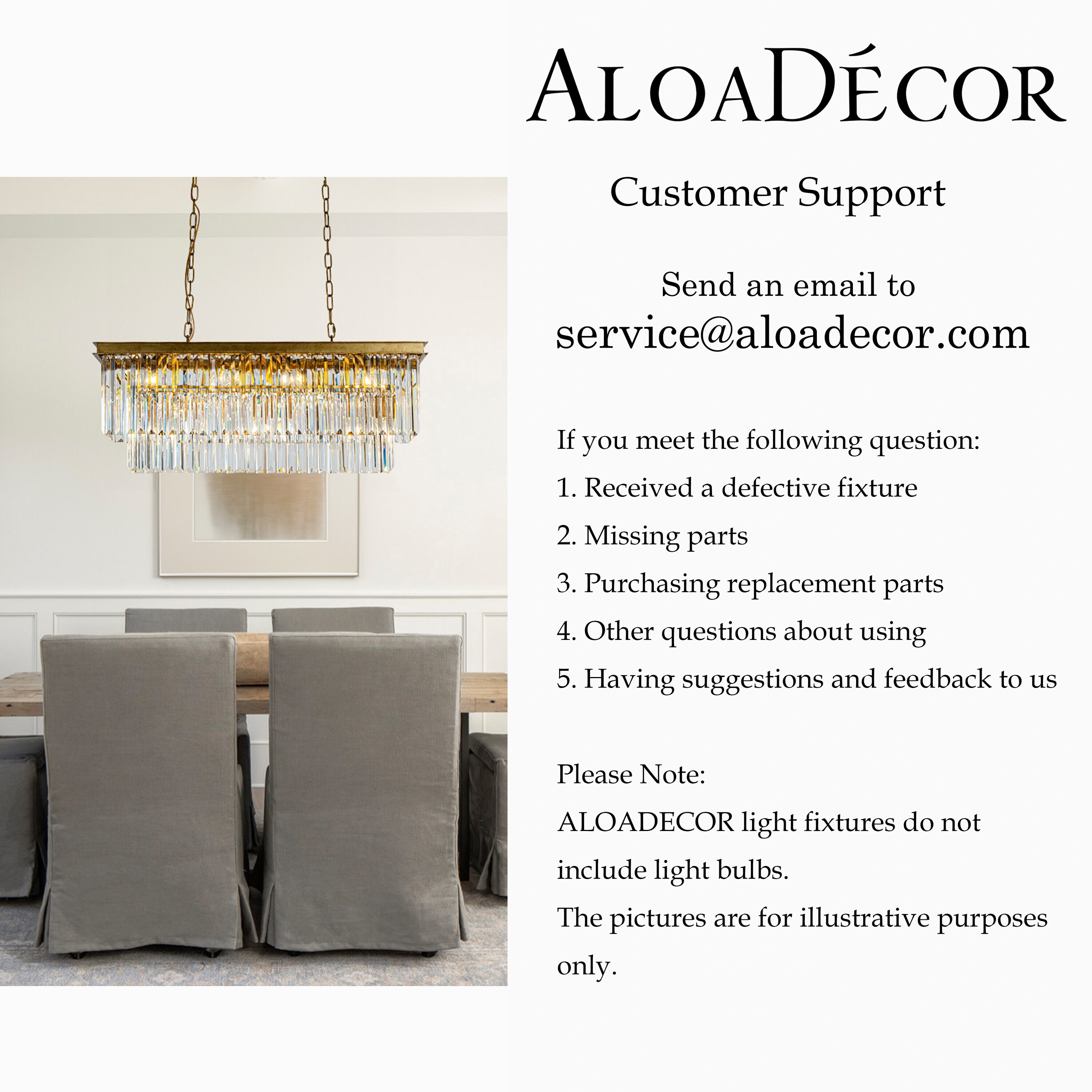 AloaDecor Lighting L7195D85AGL01A b090015 - View #9